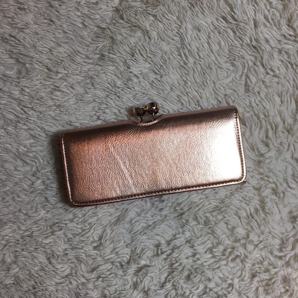 NWOT wallet beautiful rose gold diamond accents - Picture 10 of 11